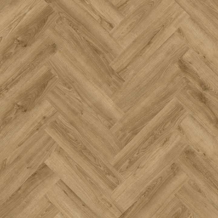 Elka Kentucky Oak Honey Brown Rigid Click Vinyl Herringbone