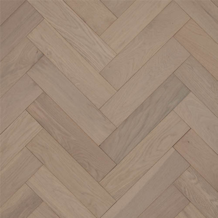 Furlong Herringbone Oak Scandic White Brushed & UV Oiled