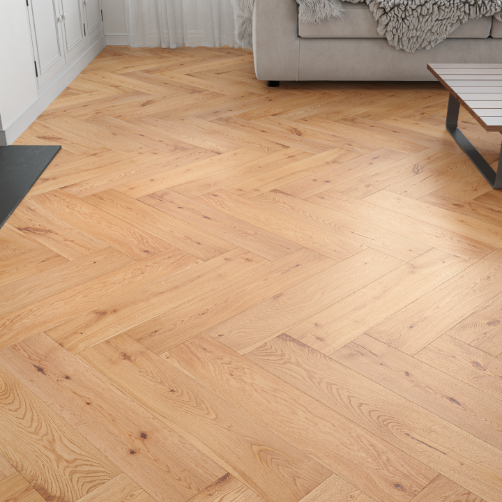Source 15mm Hemlock Oak Brushed and UV Oiled Herringbone