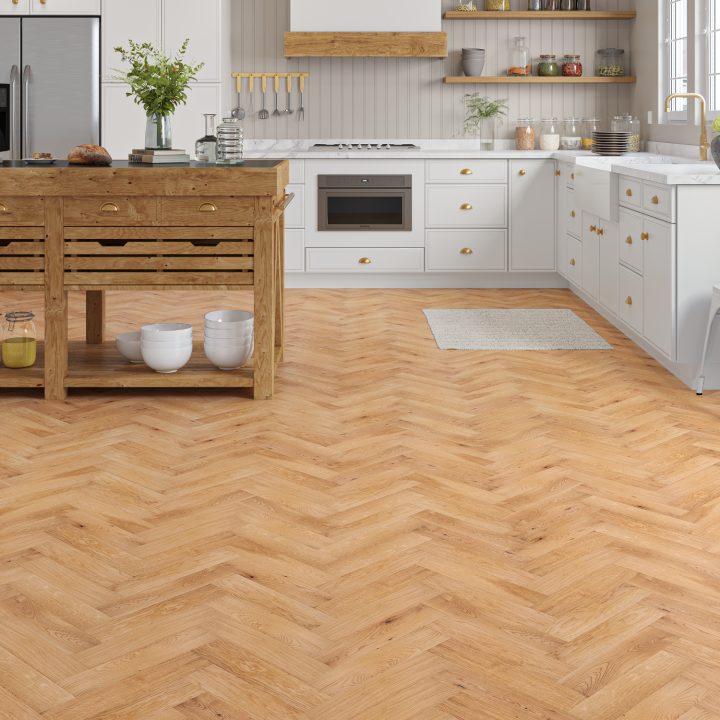 Source 20mm Oak Natural Brushed UV Oiled Herringbone