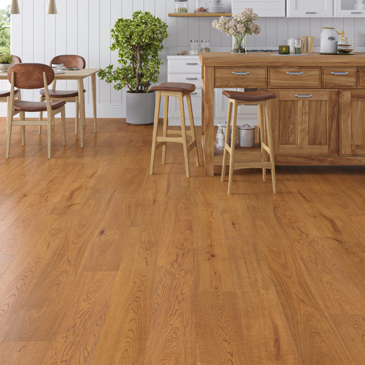 Source 20mm Oak Golden Brushed UV Lacquered 