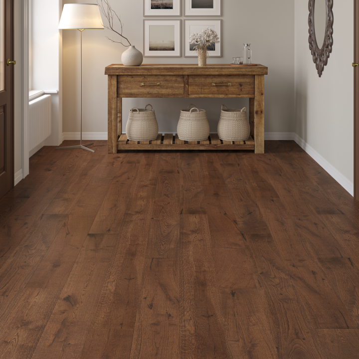 Source click 190 oak Bourbon Brushed and UV oiled