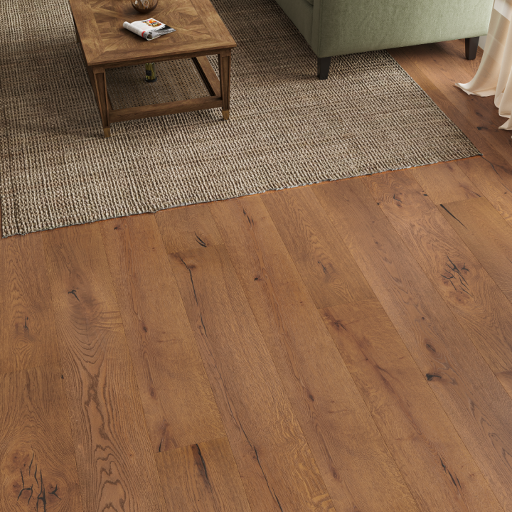 Source Distressed 220 Old English oak UV lacquered