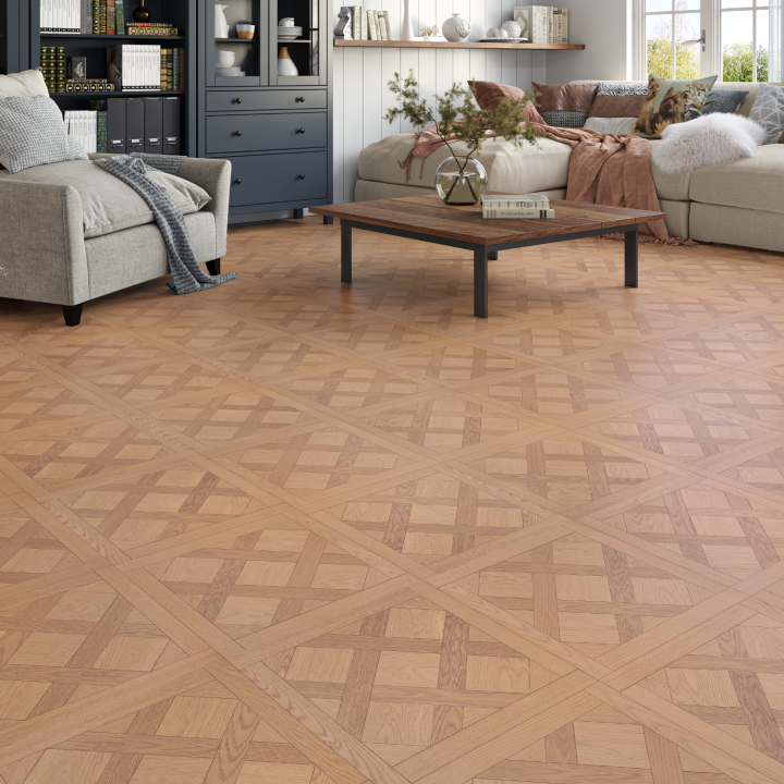 Source laminate Versailles panels Smoked oak 