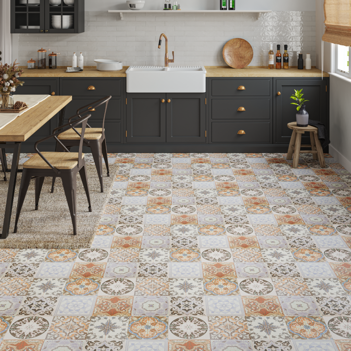 Source laminate Victorian Tiles Coloured