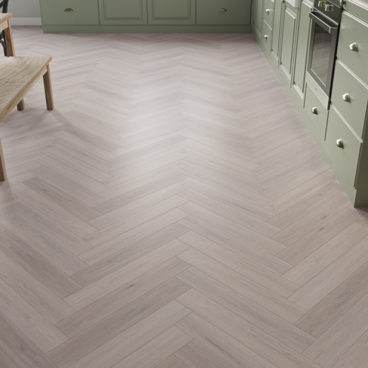 Source LVT Herringbone Blakeney Grey
