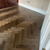 Brooks CONTRACT Brushed Brown Matt Lacquered Herringbone CH112