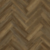 Elka Texas Oak Dark Brown Rigid Click Vinyl Herringbone