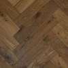 Metropolitan Herringbone Bandsawn Antique Smoked and Brushed and Lacquered