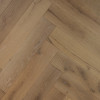 Metropolitan Herringbone Bandsawn Antique Taupe Brushed and Lacquered