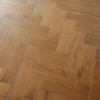 NEW Developer Solid Oak Herringbone Smoked Brushed UV Oiled