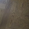 Schoolhouse Dark Brown Brushed & UV Oiled Herringbone