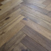 Schoolhouse Dark Smoked Brushed & UV Oiled Herringbone  