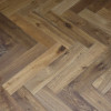 Schoolhouse Dark Smoked Brushed & UV Oiled Herringbone  