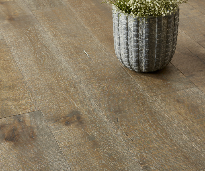 Brooks Sawn Collection Aruba Smoked Grey stained/UV oiled with Bandsawn finish