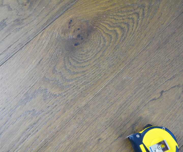 Developer Click oak 190 Smoked stain brushed and Matt Lacquered