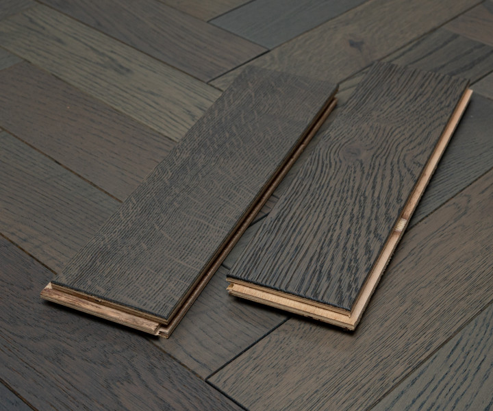 Developer Oak Herringbone Graphite 