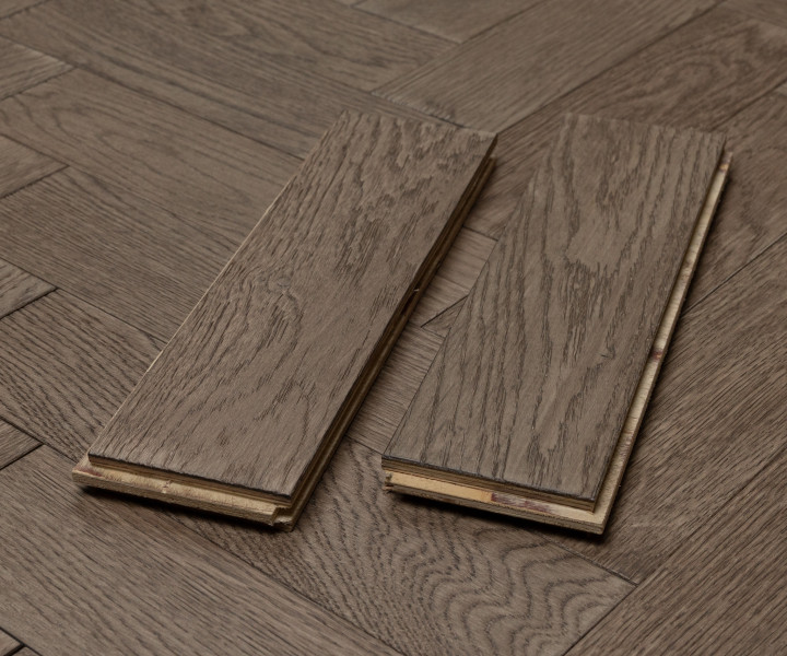 Developer Oak Herringbone Gunmetal