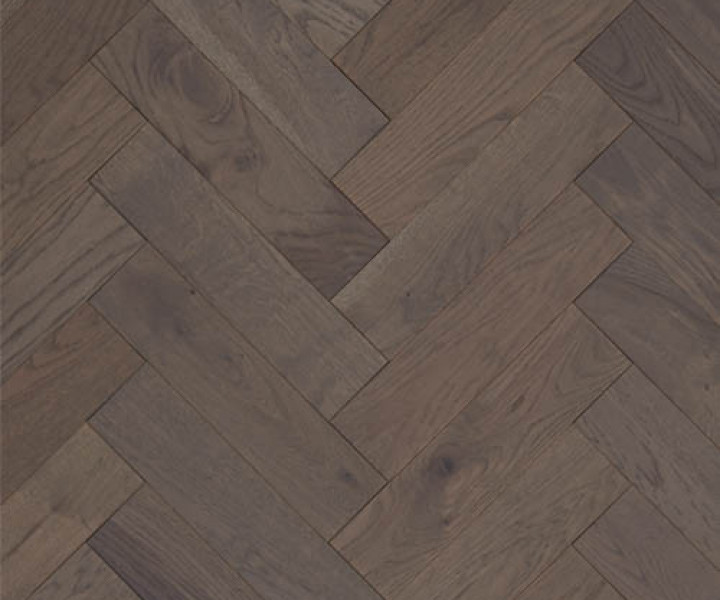 Furlong Herringbone Light Grey Oak UV Oiled