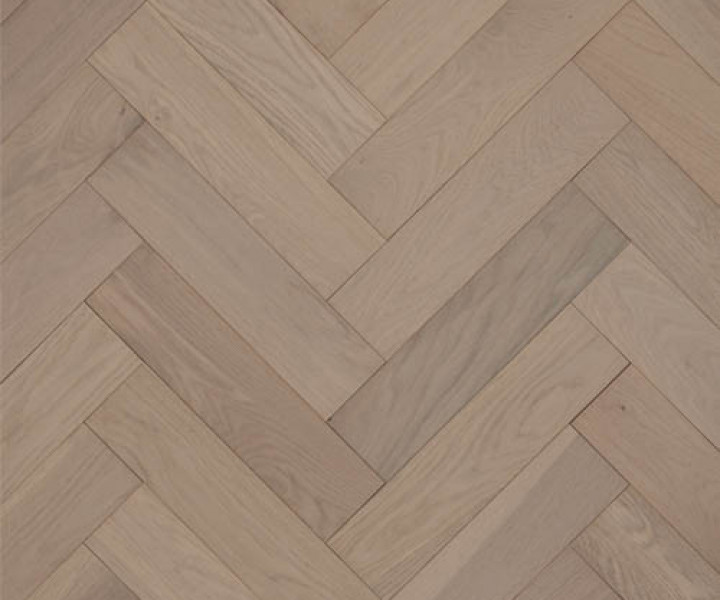 Furlong Herringbone Oak Scandic White Brushed & UV Oiled