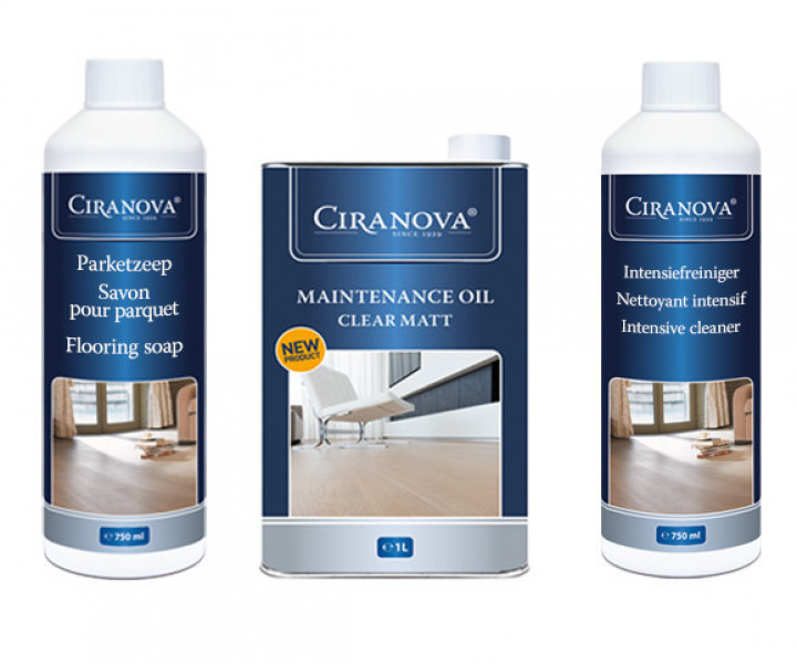 Ciranova Maintenance Kit for Oiled Floors (Clear Satin)