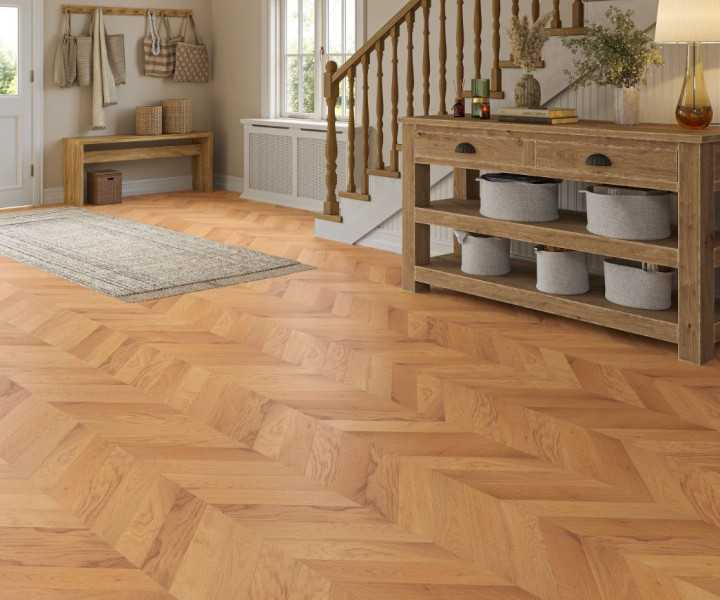 Source Chevron Brushed and UV oiled oak