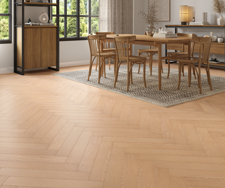 Source Deluxe laminate Rye Smoke herringbone