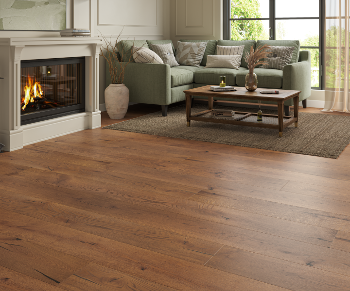 Source Distressed 220 Old English oak UV lacquered