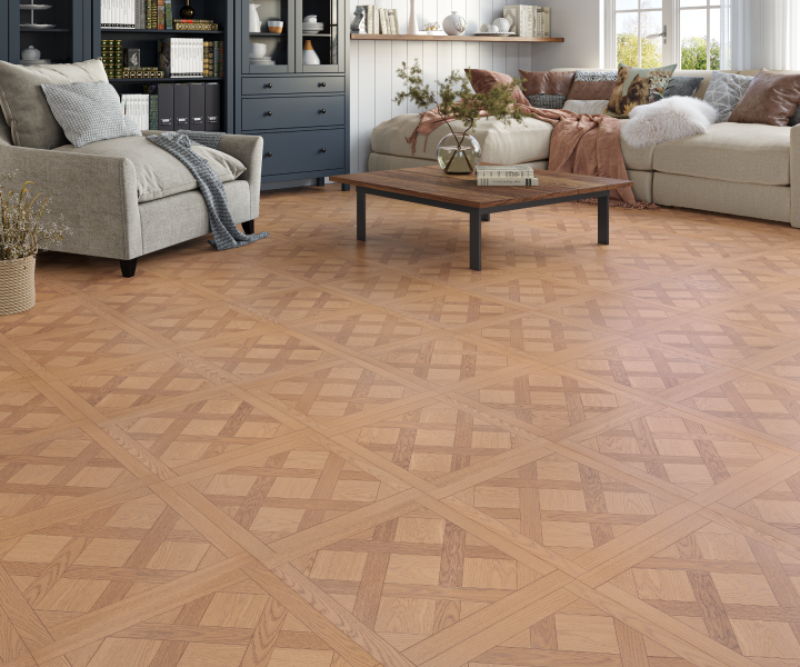 Source laminate Versailles panels Smoked oak 