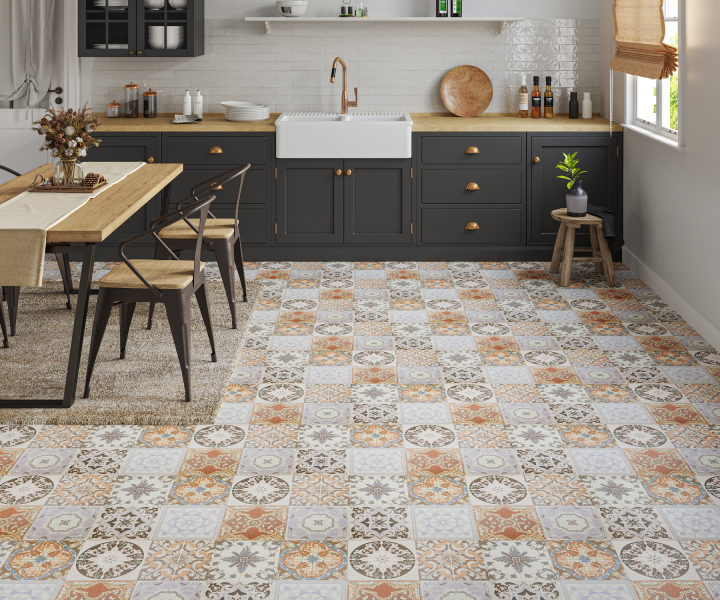 Source laminate Victorian Tiles Coloured