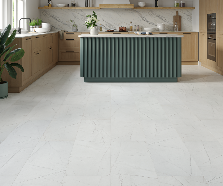 Source laminate white marble tile