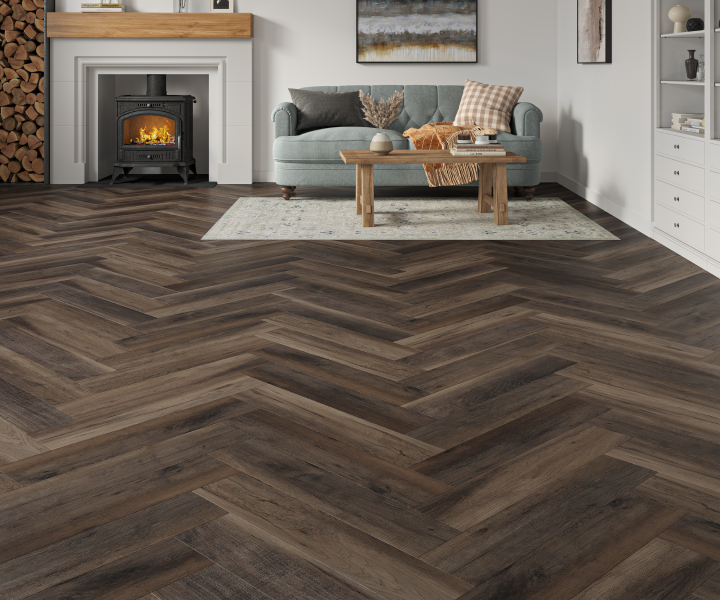 Source LVT Herringbone Langham Oak