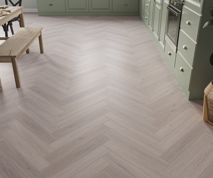 Source LVT Herringbone Blakeney Grey