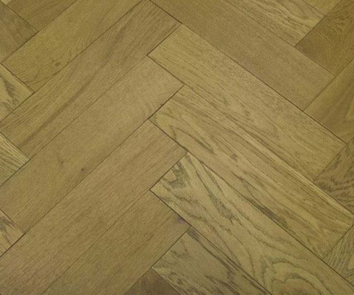 Furlong Herringbone Smoked Oak Brushed & UV Oiled